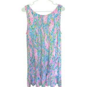 Lilly Pulitzer Pink and Blue Sleeveless Dress